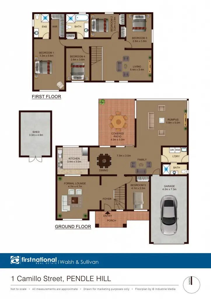 Floorplan of Homely house listing, 1 Camillo Street, Pendle Hill NSW 2145