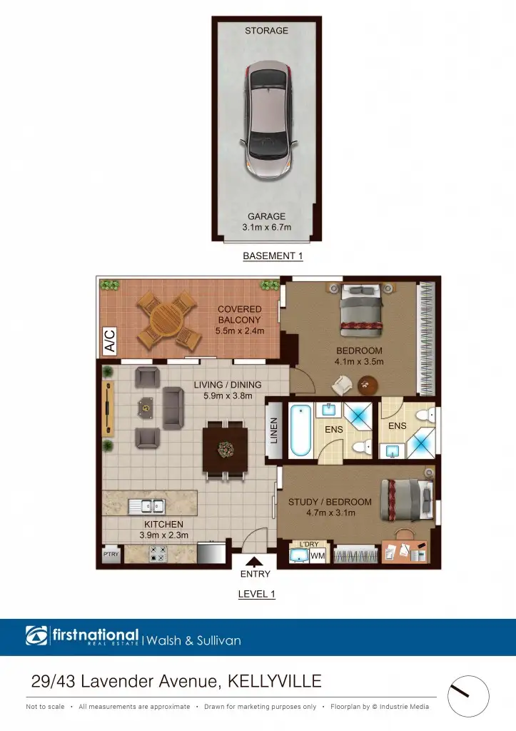 Floorplan of Homely apartment listing, 29/43 Lavender Ave, Kellyville NSW 2155