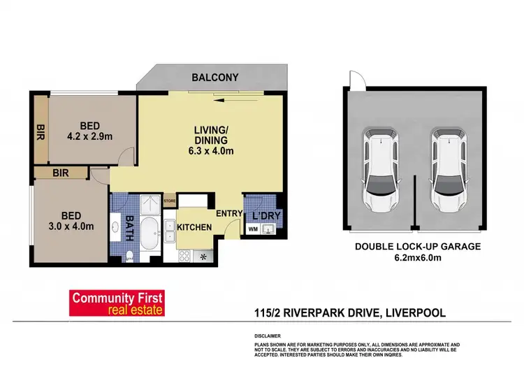Floorplan of Homely unit listing, 115/2 Riverpark Drive, Liverpool NSW 2170