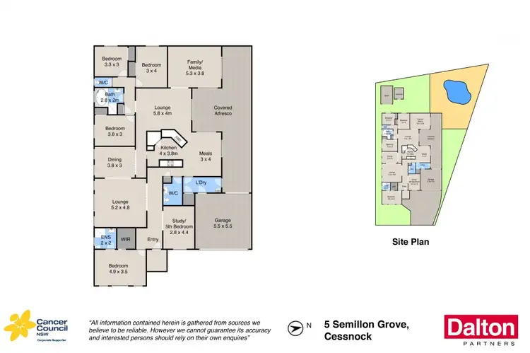 Floorplan of Homely house listing, 5 Semillon Grove, Cessnock NSW 2325