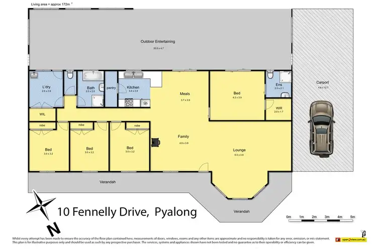 Floorplan of Homely house listing, 10 Fennelly Drive, Pyalong VIC 3521
