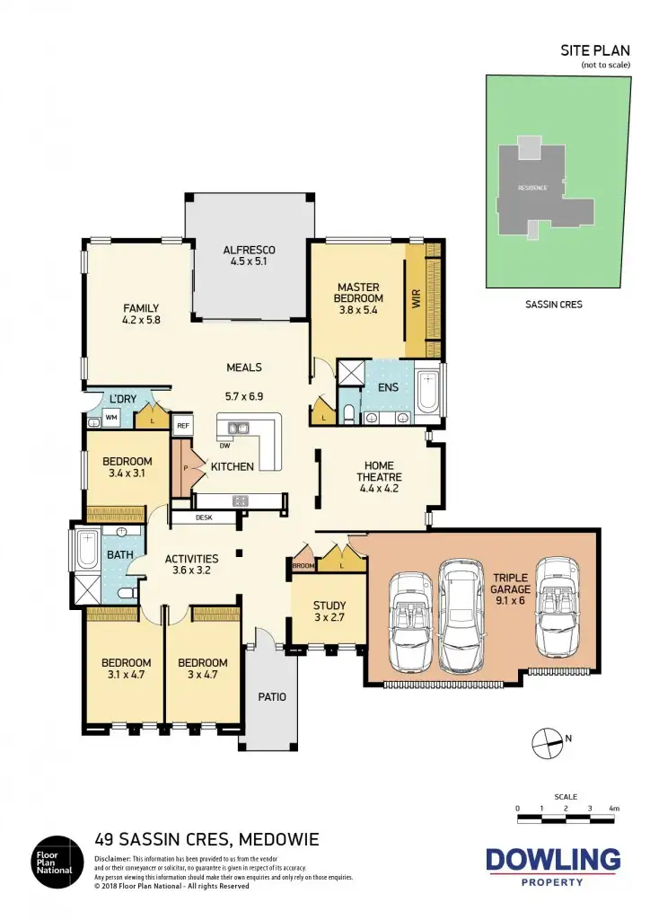 Floorplan of Homely house listing, 49 Sassin Crescent, Medowie NSW 2318