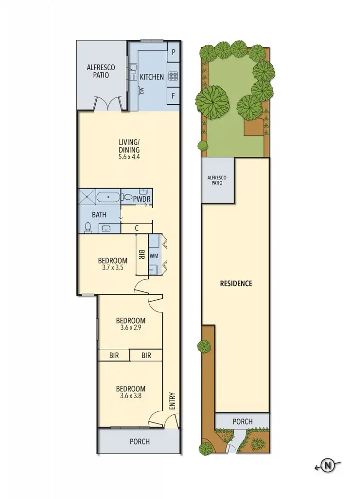 Floorplan of Homely house listing, 10 Ivy Street, Brunswick VIC 3056