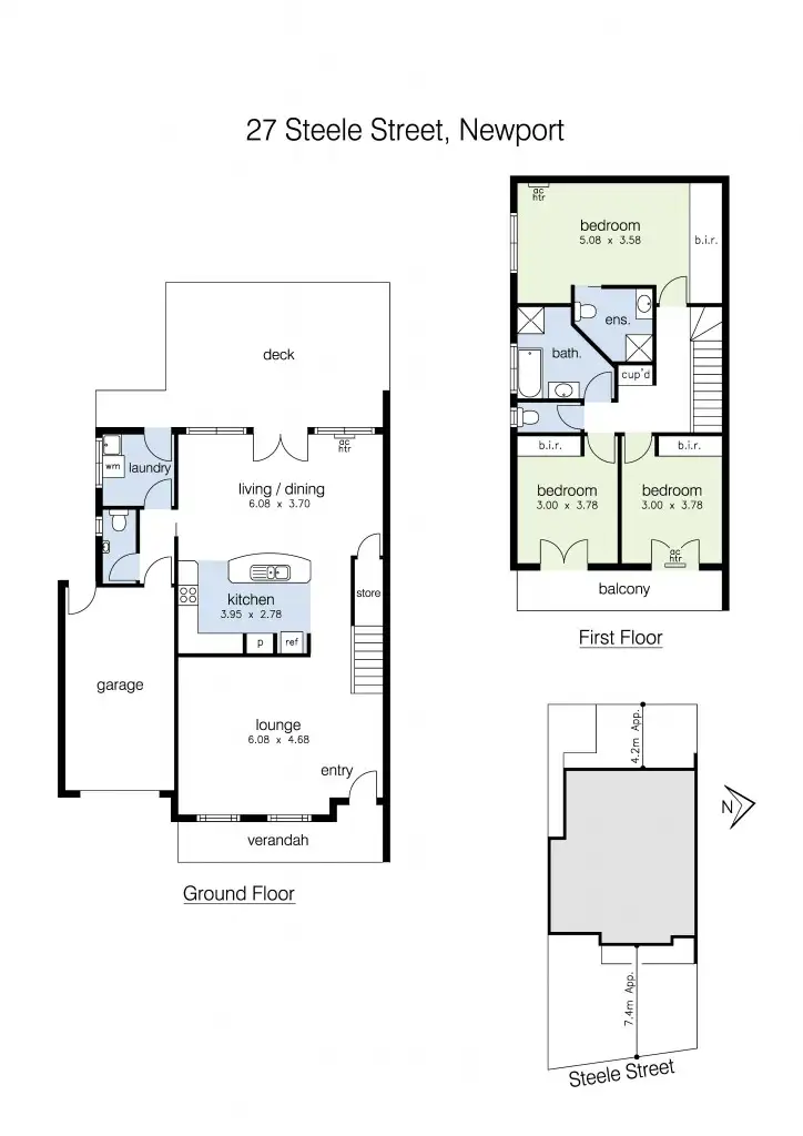 Floorplan of Homely house listing, 27 Steele Street, Newport VIC 3015