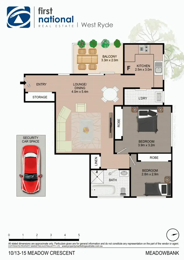 Floorplan of Homely apartment listing, 10/13-15 Meadow Crescent,, Meadowbank NSW 2114