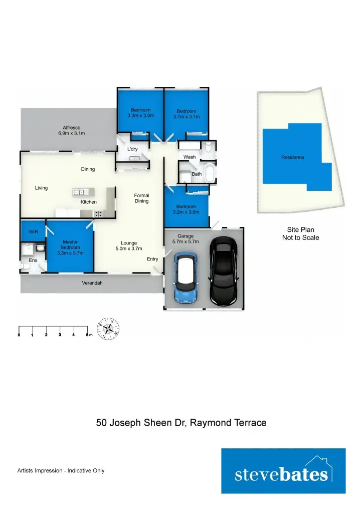 Floorplan of Homely house listing, 50 Joseph Sheen Drive, Raymond Terrace NSW 2324