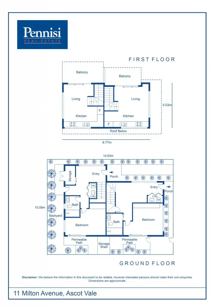 Floorplan of Homely land listing, 11 Milton Street, Ascot Vale VIC 3032