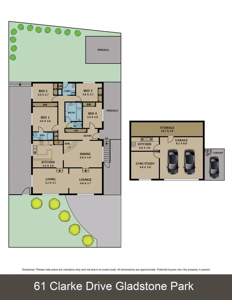 Floorplan of Homely house listing, 61 Clarke Drive, Gladstone Park VIC 3043
