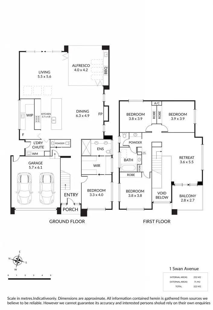 Floorplan of Homely house listing, 1 Swan Avenue, Rostrevor SA 5073