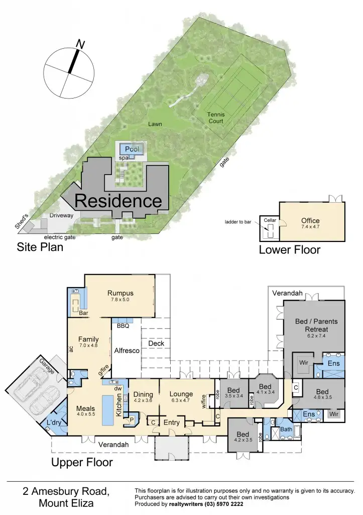 Floorplan of Homely house listing, 2 Amesbury Road, Mount Eliza VIC 3930