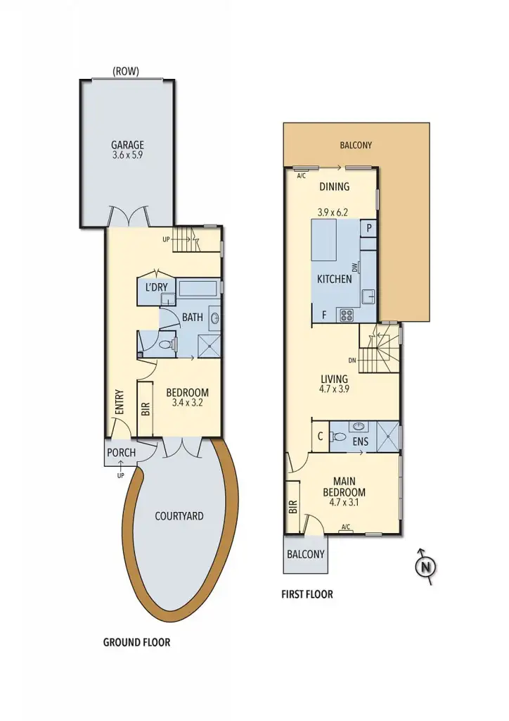 Floorplan of Homely house listing, 3/91 Clauscen Street, Fitzroy North VIC 3068