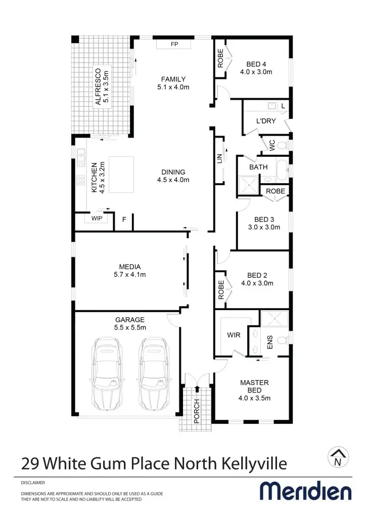 Floorplan of Homely house listing, 29 White Gum Place, Kellyville NSW 2155