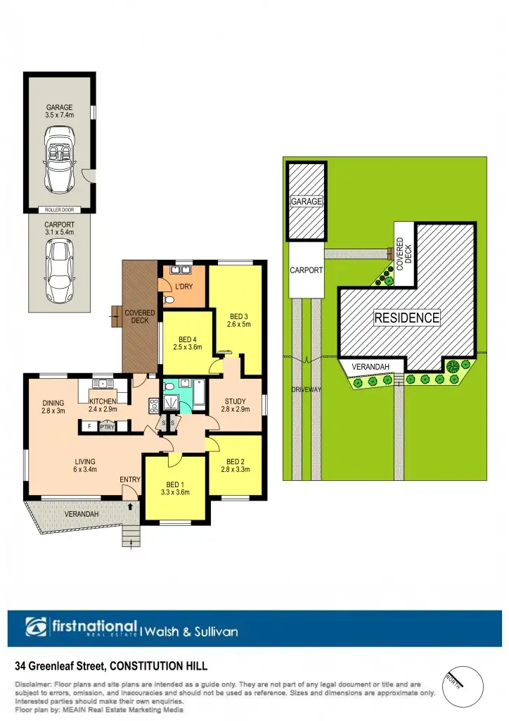 Floorplan of Homely house listing, 34 Greenleaf Street, Constitution Hill NSW 2145