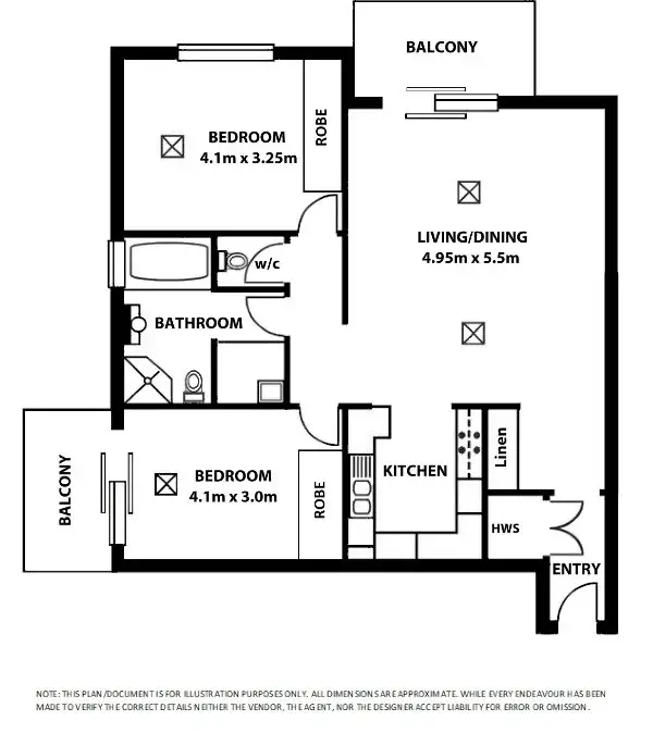 Floorplan of Homely apartment listing, 36/42 Charlick Circuit, Adelaide SA 5000