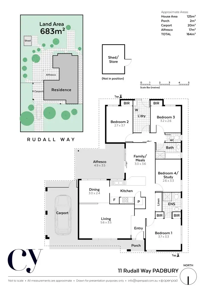 Floorplan of Homely house listing, 11 Rudall Way, Padbury WA 6025