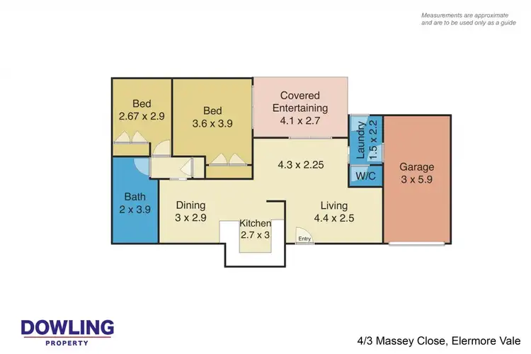 Floorplan of Homely house listing, 4/3 Massey Close, Elermore Vale NSW 2287