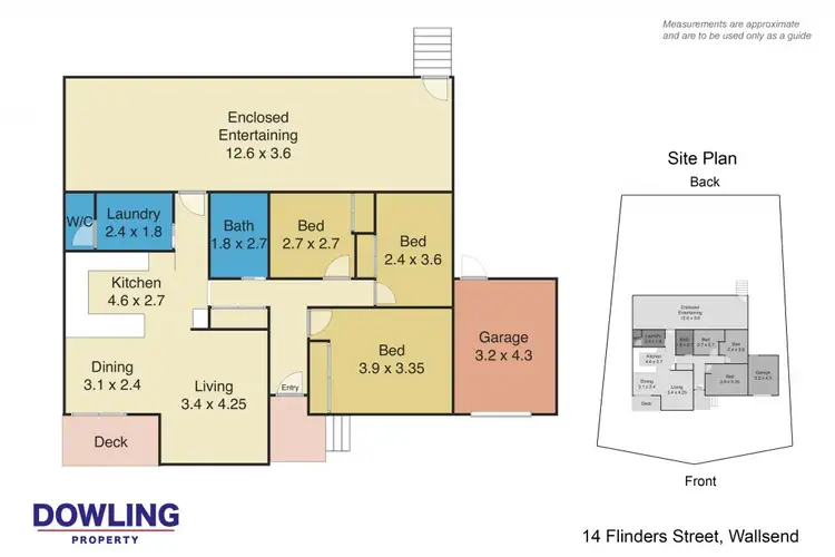 Floorplan of Homely house listing, 14 Flinders Street, Wallsend NSW 2287