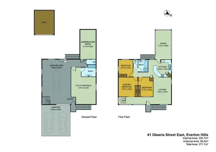 Floorplan of Homely house listing, 41 Olearia Street East, Everton Hills QLD 4053