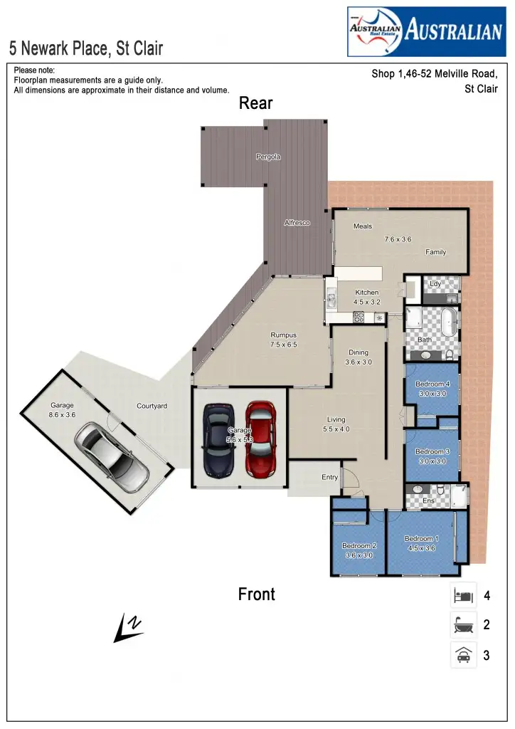 Floorplan of Homely house listing, 5 Newark Place, St Clair NSW 2759