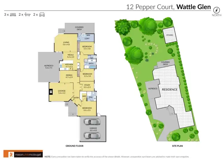 Floorplan of Homely house listing, 12 Pepper Court, Wattle Glen VIC 3096