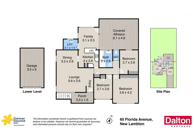 Floorplan of Homely house listing, 65 Florida Avenue, New Lambton NSW 2305