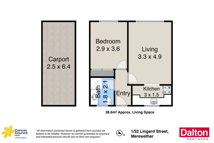 Floorplan of Homely villa listing, 1/32 Lingard Street, Merewether NSW 2291