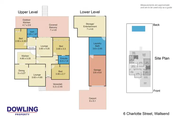 Floorplan of Homely house listing, 6 Charlotte Street, Wallsend NSW 2287