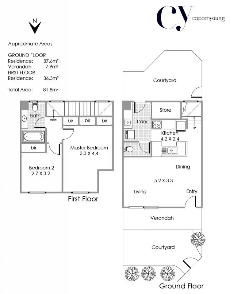 Floorplan of Homely unit listing, 5/11-17 Princes Street, Cottesloe WA 6011