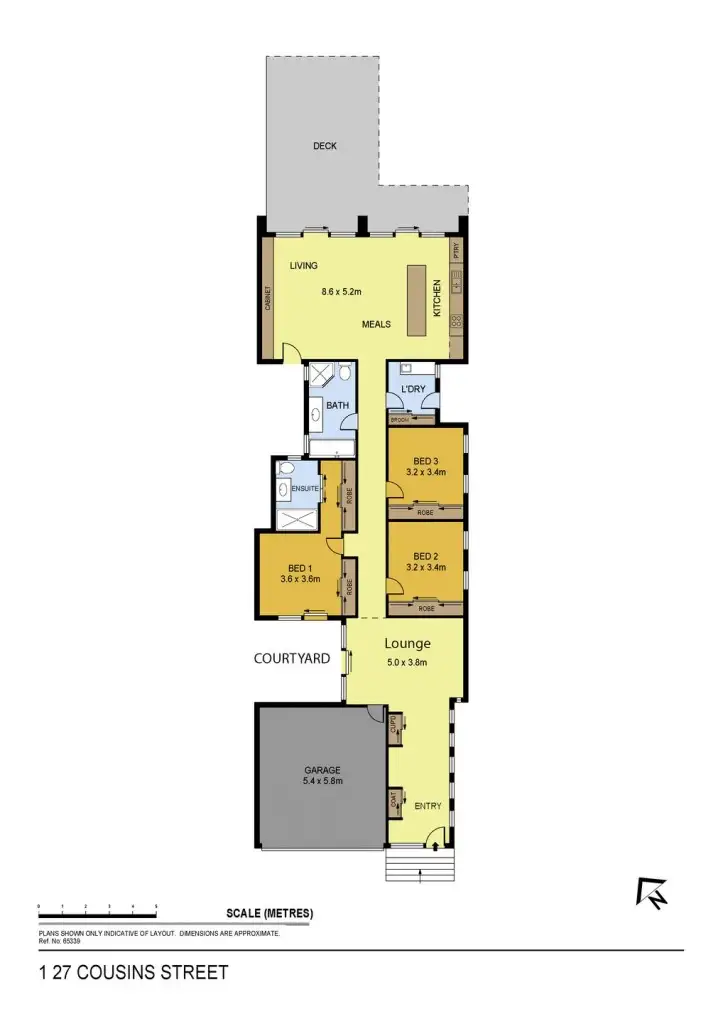 Floorplan of Homely house listing, 1/27 Cousins Street, Strathdale VIC 3550