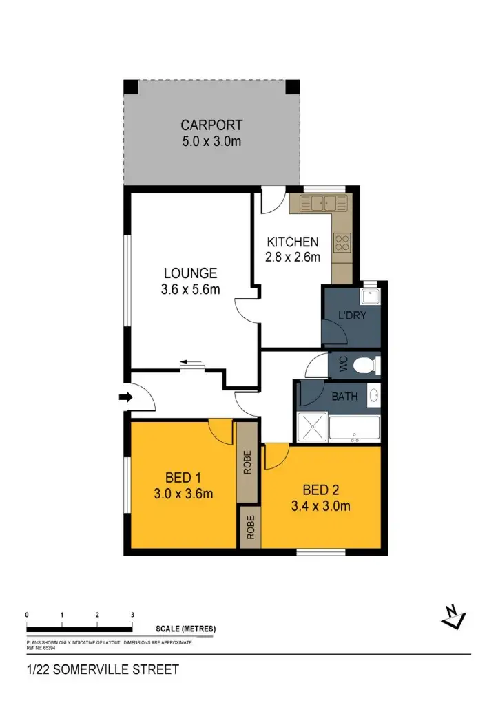 Floorplan of Homely house listing, 1/22 Somerville Street, Flora Hill VIC 3550