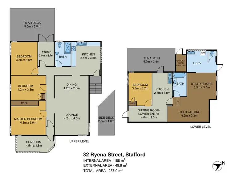 Floorplan of Homely house listing, 32 Ryena Street, Stafford QLD 4053