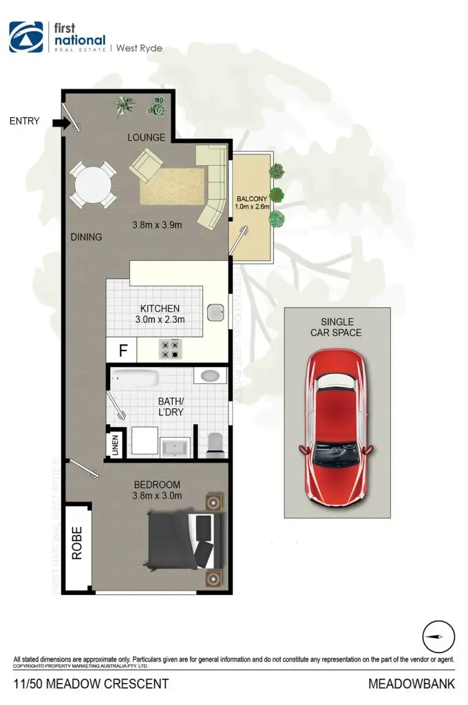 Floorplan of Homely unit listing, 11/50 Meadow Crescent, Meadowbank NSW 2114