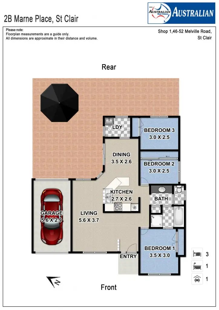 Floorplan of Homely house listing, 2B Marne Place, St Clair NSW 2759