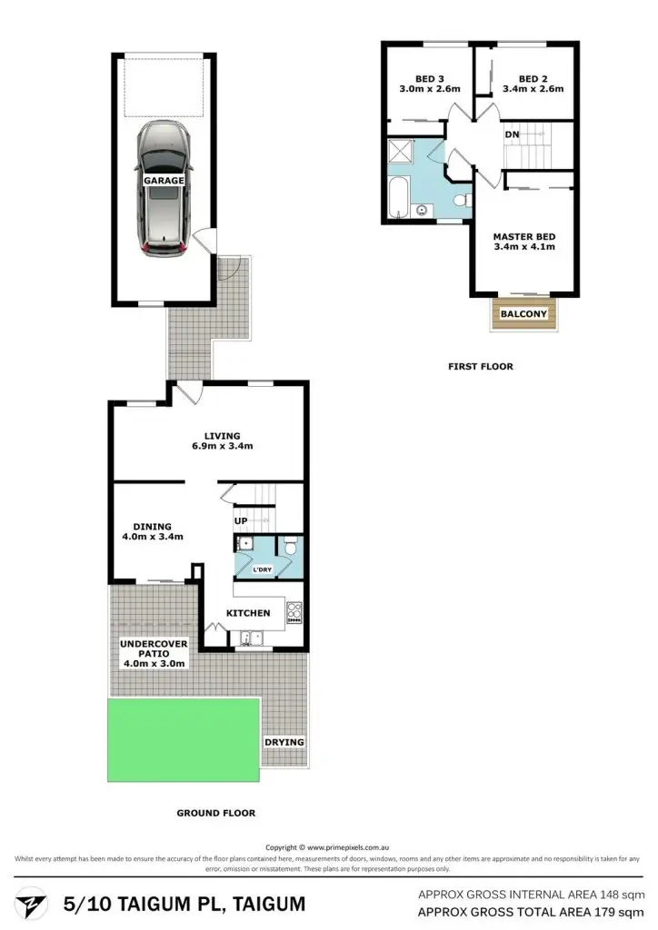 Floorplan of Homely townhouse listing, 5/10 Taigum Place, Taigum QLD 4018