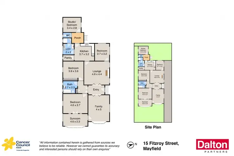 Floorplan of Homely house listing, 15 Fitzroy Street, Mayfield NSW 2304