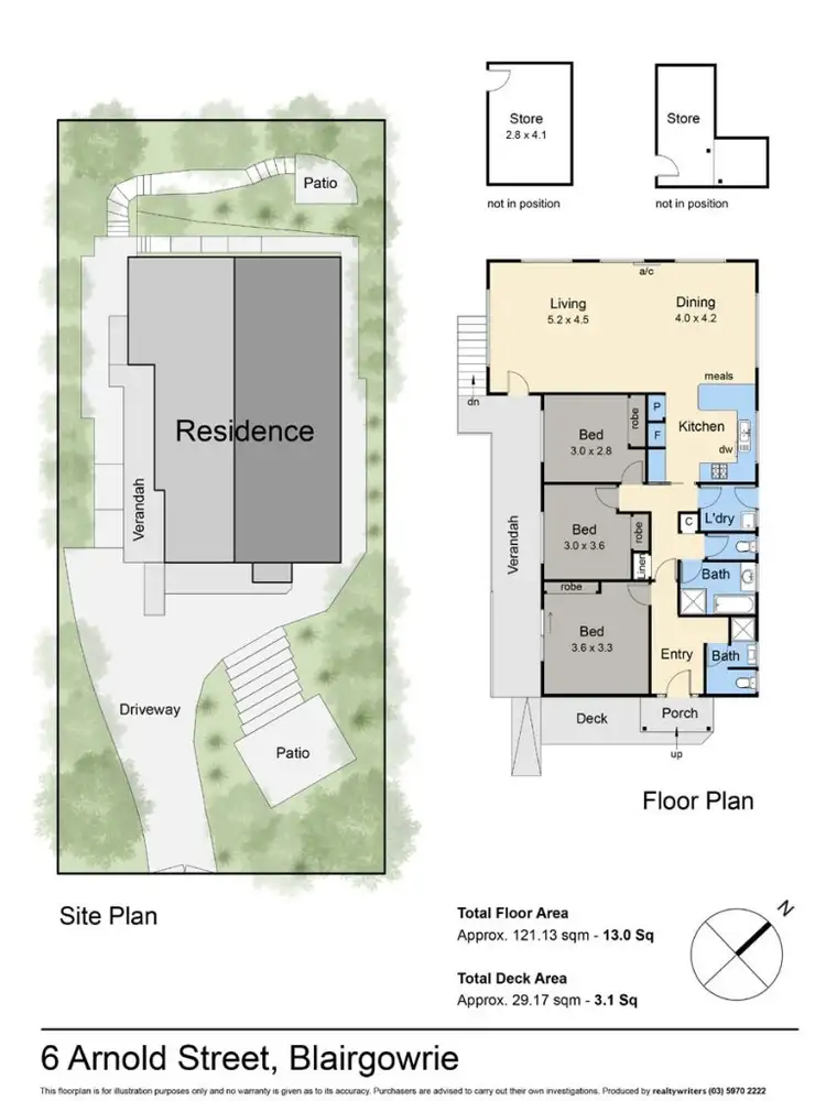 Floorplan of Homely house listing, 6 Arnold Street, Blairgowrie VIC 3942
