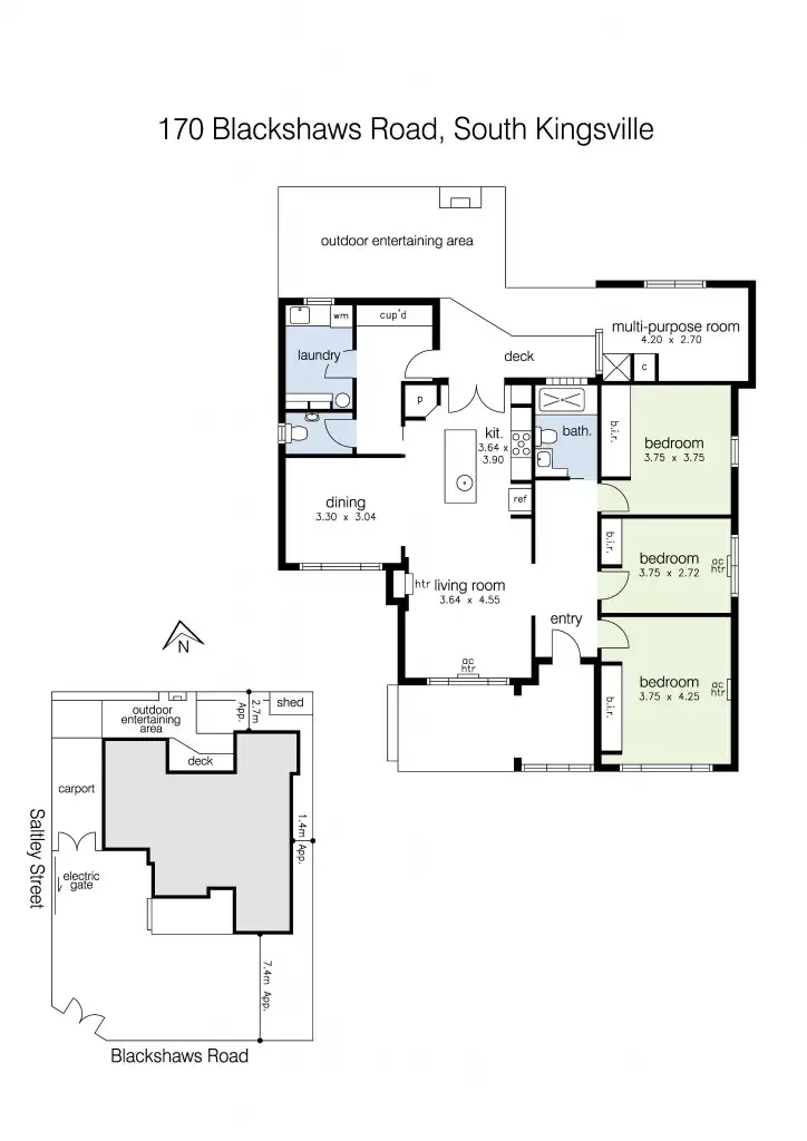 Floorplan of Homely house listing, 170 Blackshaws Road, South Kingsville VIC 3015