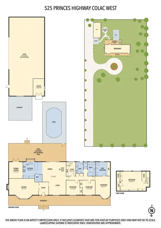Floorplan of Homely house listing, 525 Princes Highway, Colac West VIC 3250