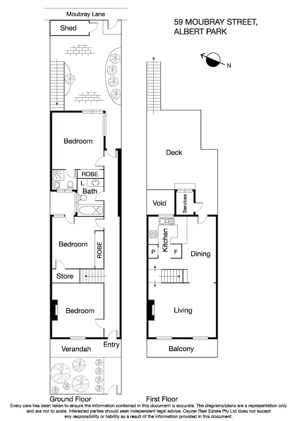 Floorplan of Homely house listing, 59 Moubray Street, Albert Park VIC 3206