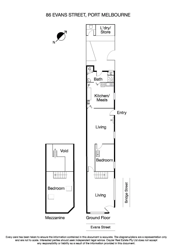 Floorplan of Homely house listing, 86 Evans Street, Port Melbourne VIC 3207