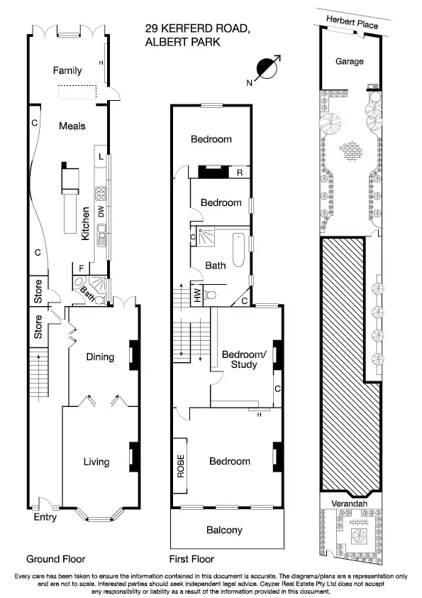 Floorplan of Homely house listing, 29 Kerferd Road, Albert Park VIC 3206