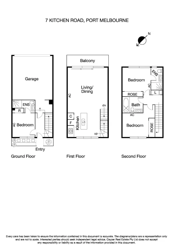 Floorplan of Homely house listing, 7 Kitchen Road, Port Melbourne VIC 3207
