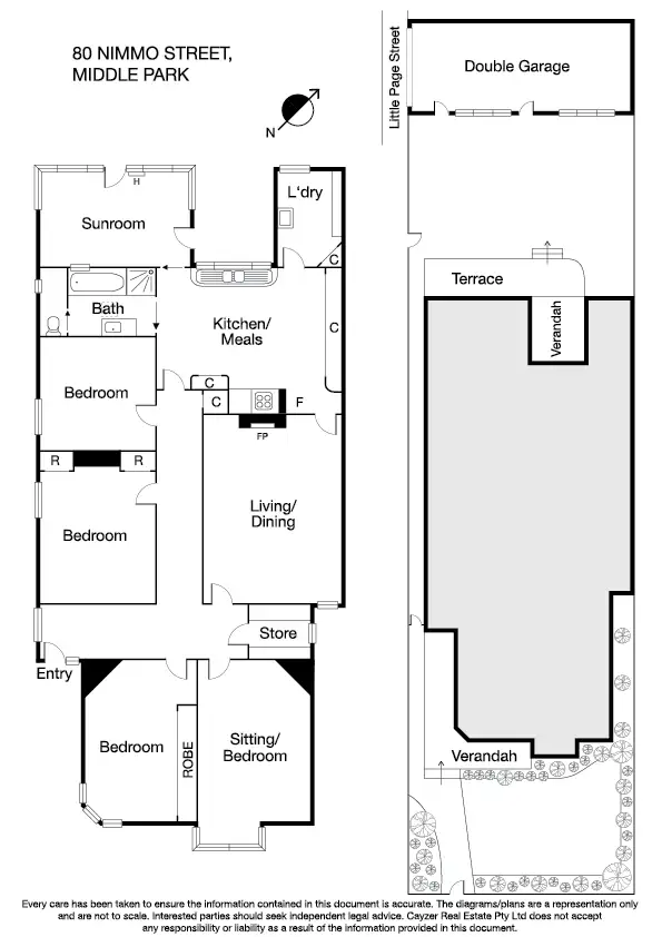Floorplan of Homely house listing, 80 Nimmo Street, Middle Park VIC 3206