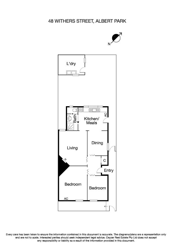 Floorplan of Homely house listing, 48 Withers Street, Albert Park VIC 3206