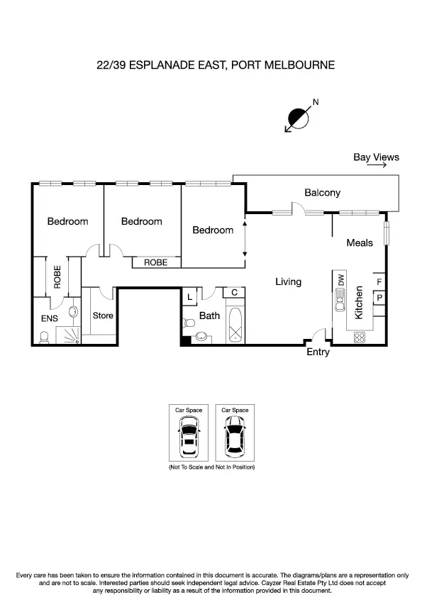 Floorplan of Homely apartment listing, 22/39 Esplanade East, Port Melbourne VIC 3207
