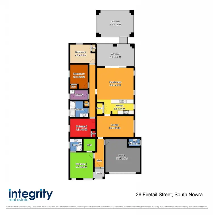 Floorplan of Homely house listing, 36 Firetail Street, South Nowra NSW 2541