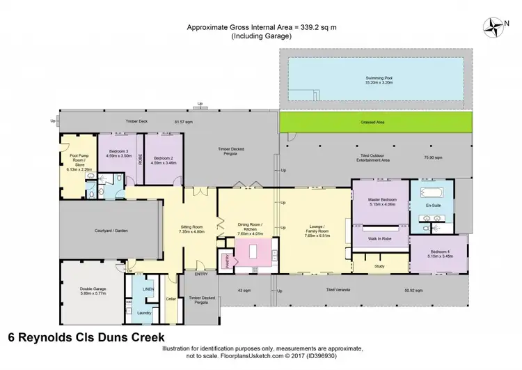 Floorplan of Homely house listing, 6 Reynolds Close, Duns Creek NSW 2321