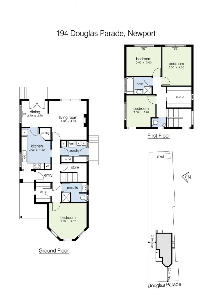 Floorplan of Homely house listing, 194 Douglas Parade, Newport VIC 3015