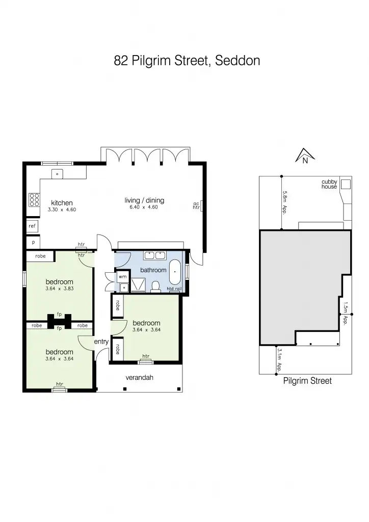 Floorplan of Homely house listing, 82 Pilgrim Street, Seddon VIC 3011