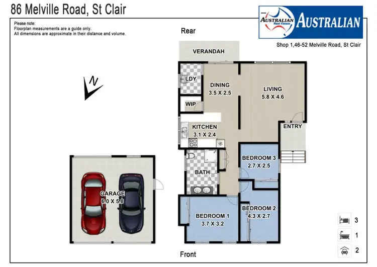 Floorplan of Homely house listing, 86 Melville Road, St Clair NSW 2759